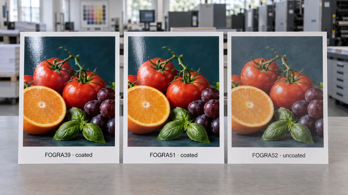 FOGRA39, FOGRA51 und FOGRA52 im Vergleich